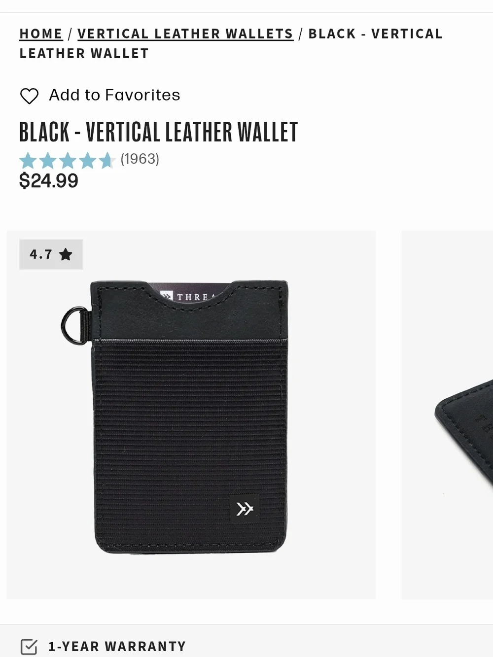 Thread Wallets Bundle | Vertical Leather Wallet & Slim Elastic Card Holder